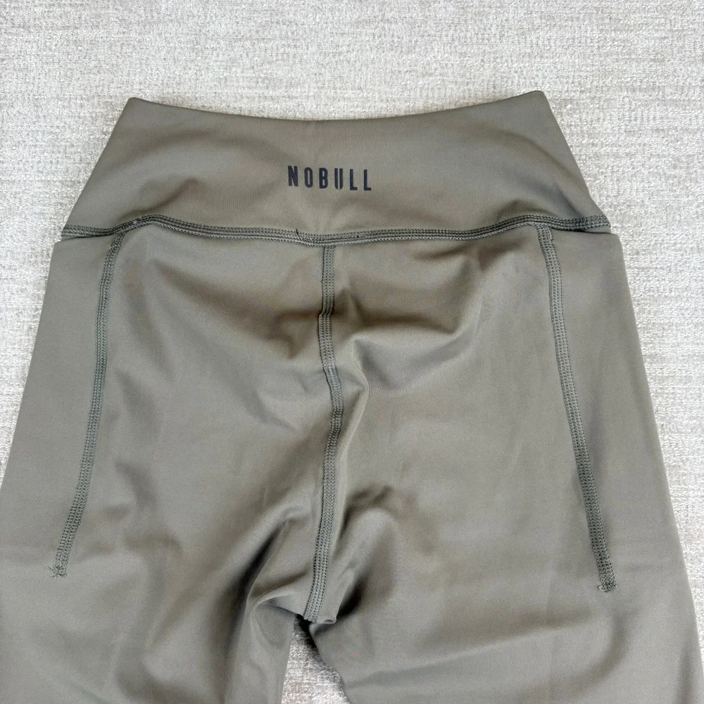 NEW NOBULL High Rise Athletic Yoga Leggings Women XS Dark Forest Compression NWT